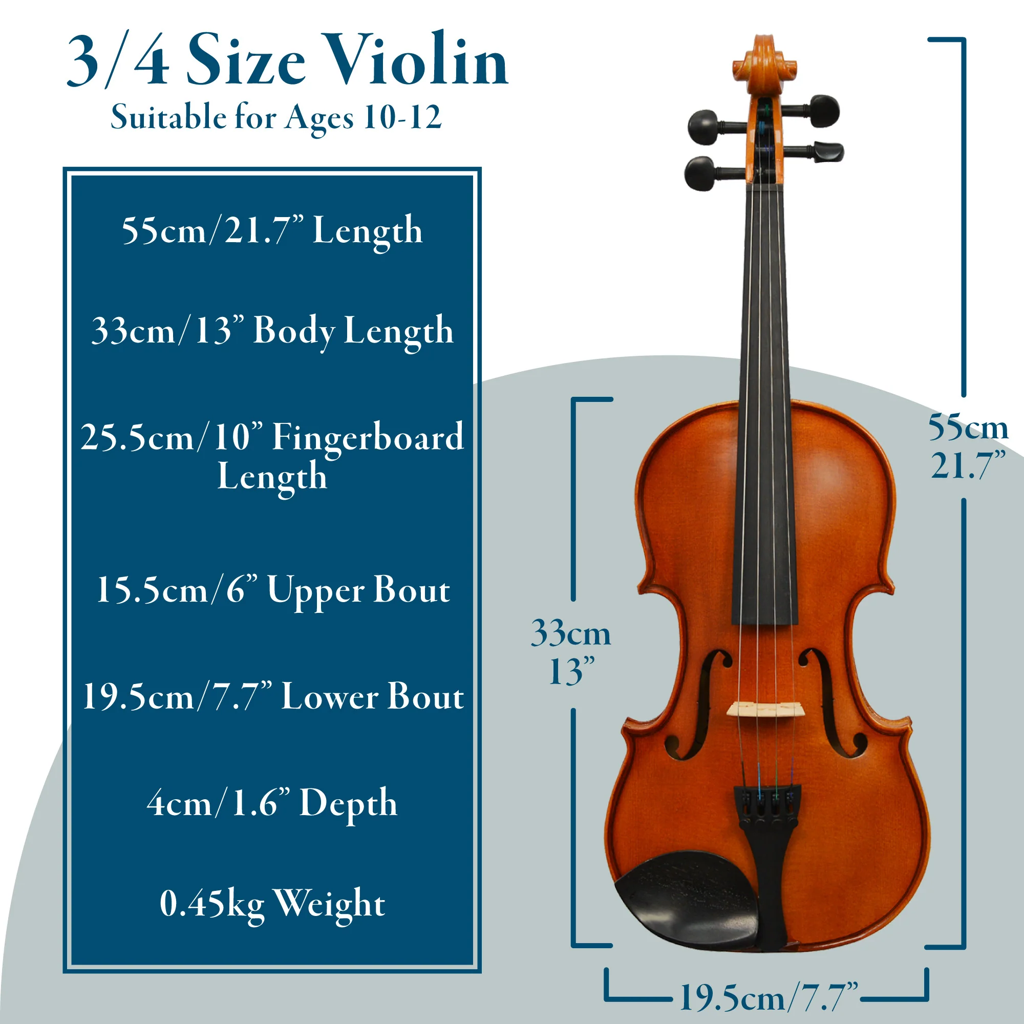 Forenza Prima 2 Violin Outfit - 3/4 size - Image 2