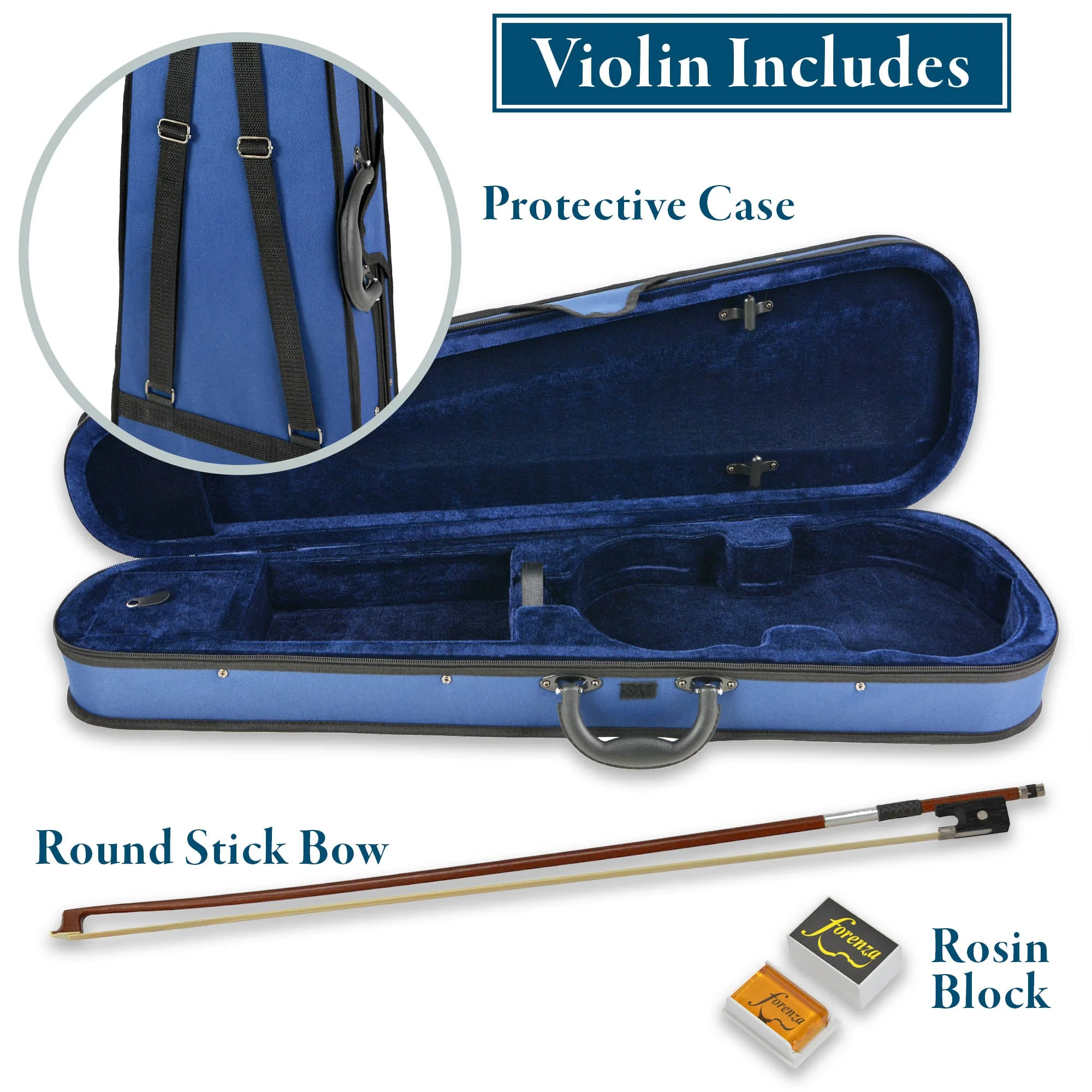 Forenza Prima I Series 1/4 Size Violin Outfit - Image 3