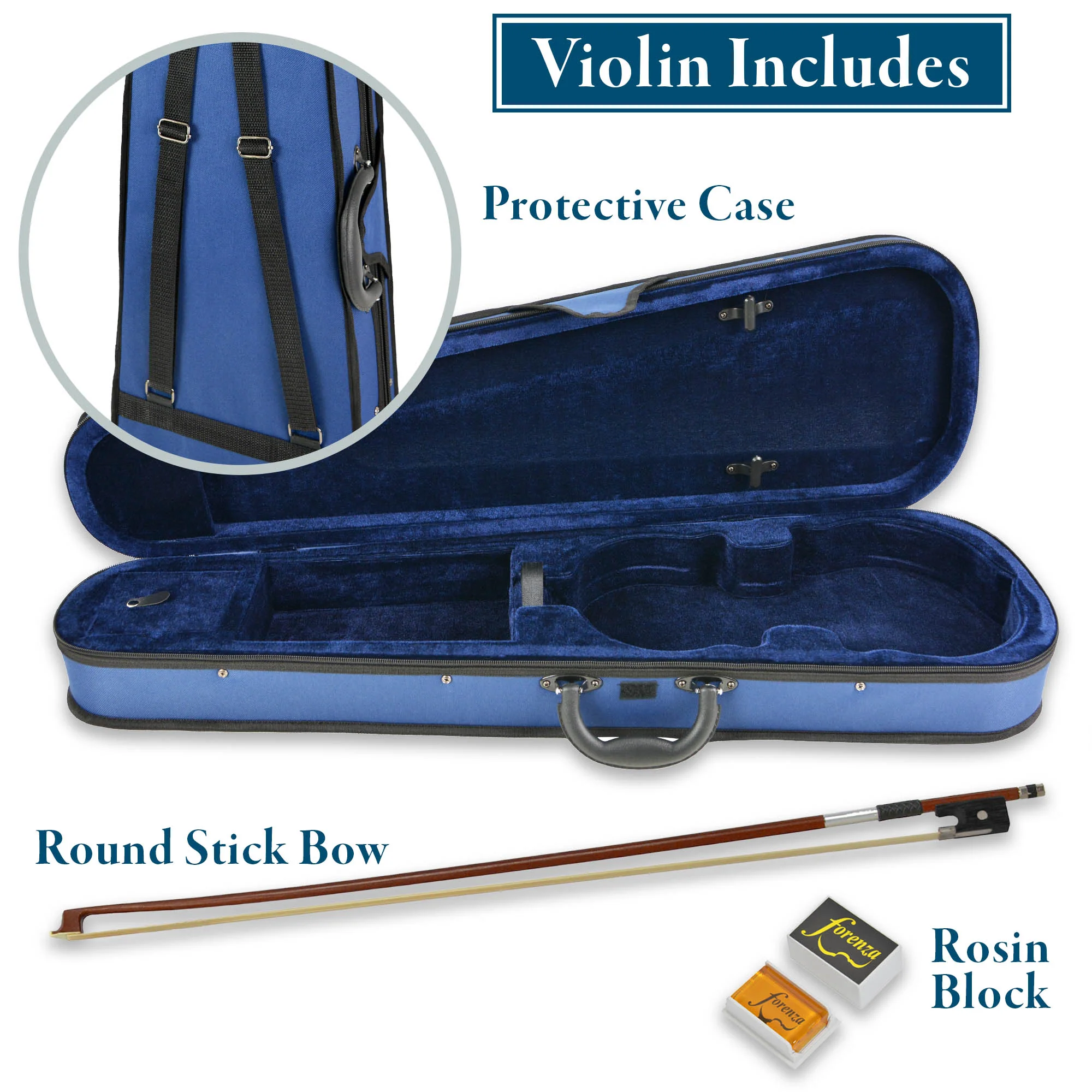 Forenza Prima I Series Full Size Violin Outfit - Image 3