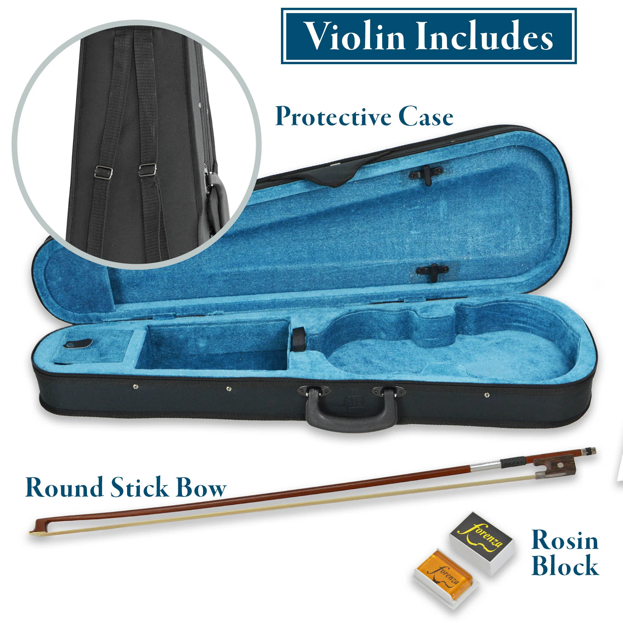 Forenza Uno Series 1/2 Size Violin Outfit - Image 3
