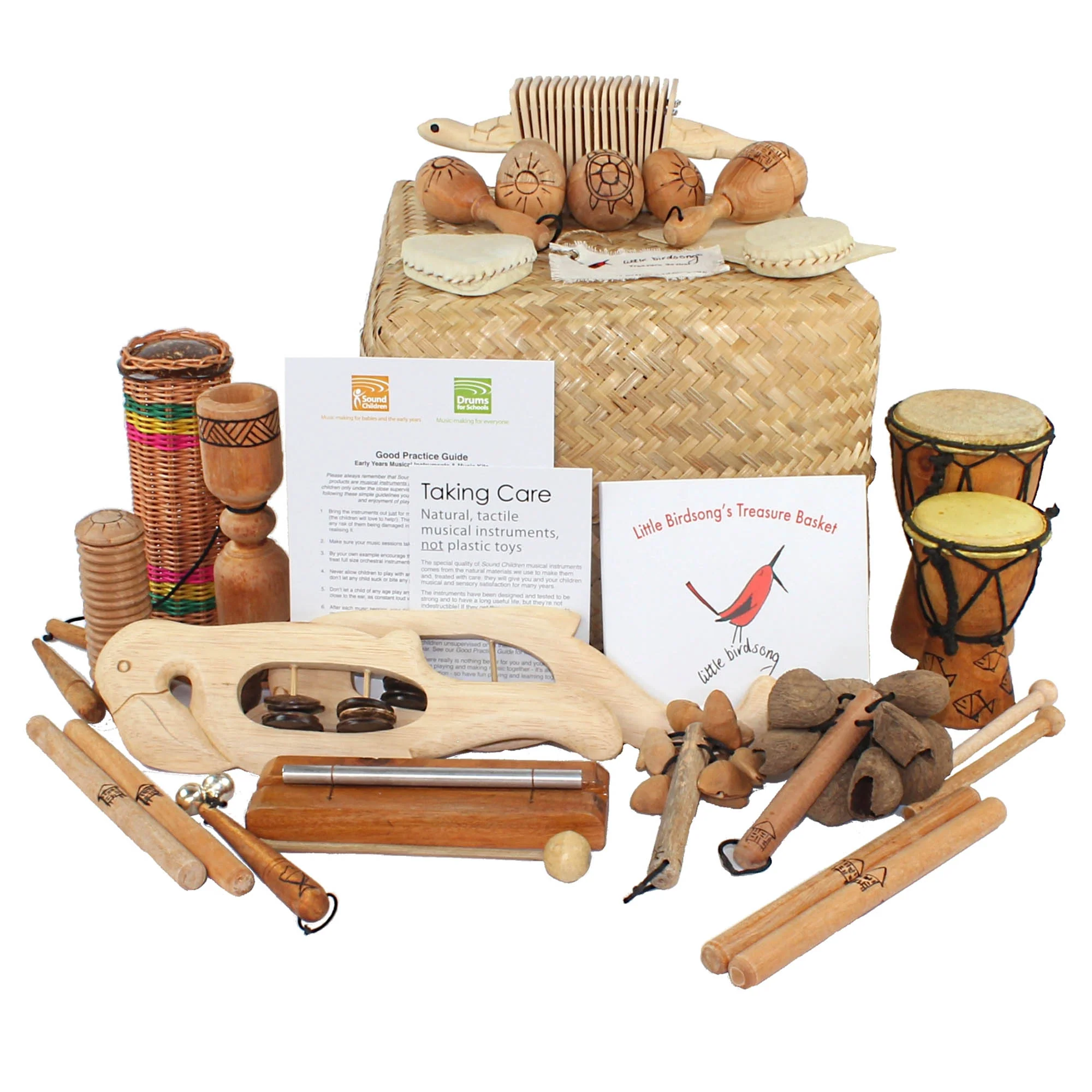 Little Birdsong Treasure Percussion Basket - 22 Instruments - Image 3