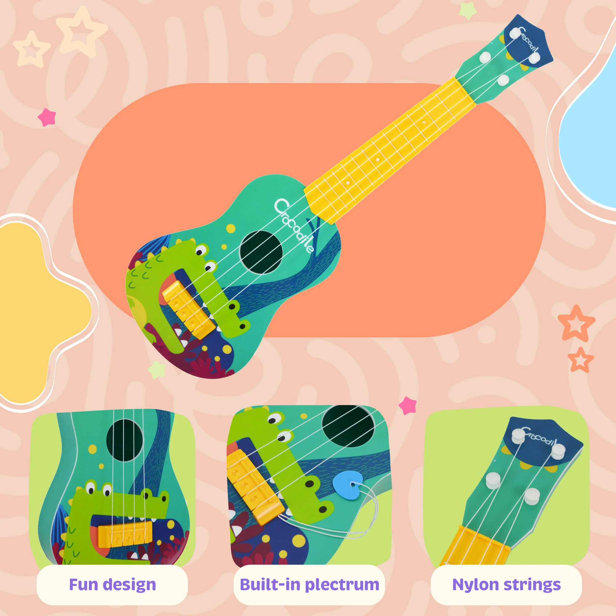 Little Star Crocodile Ukulele - Image 2