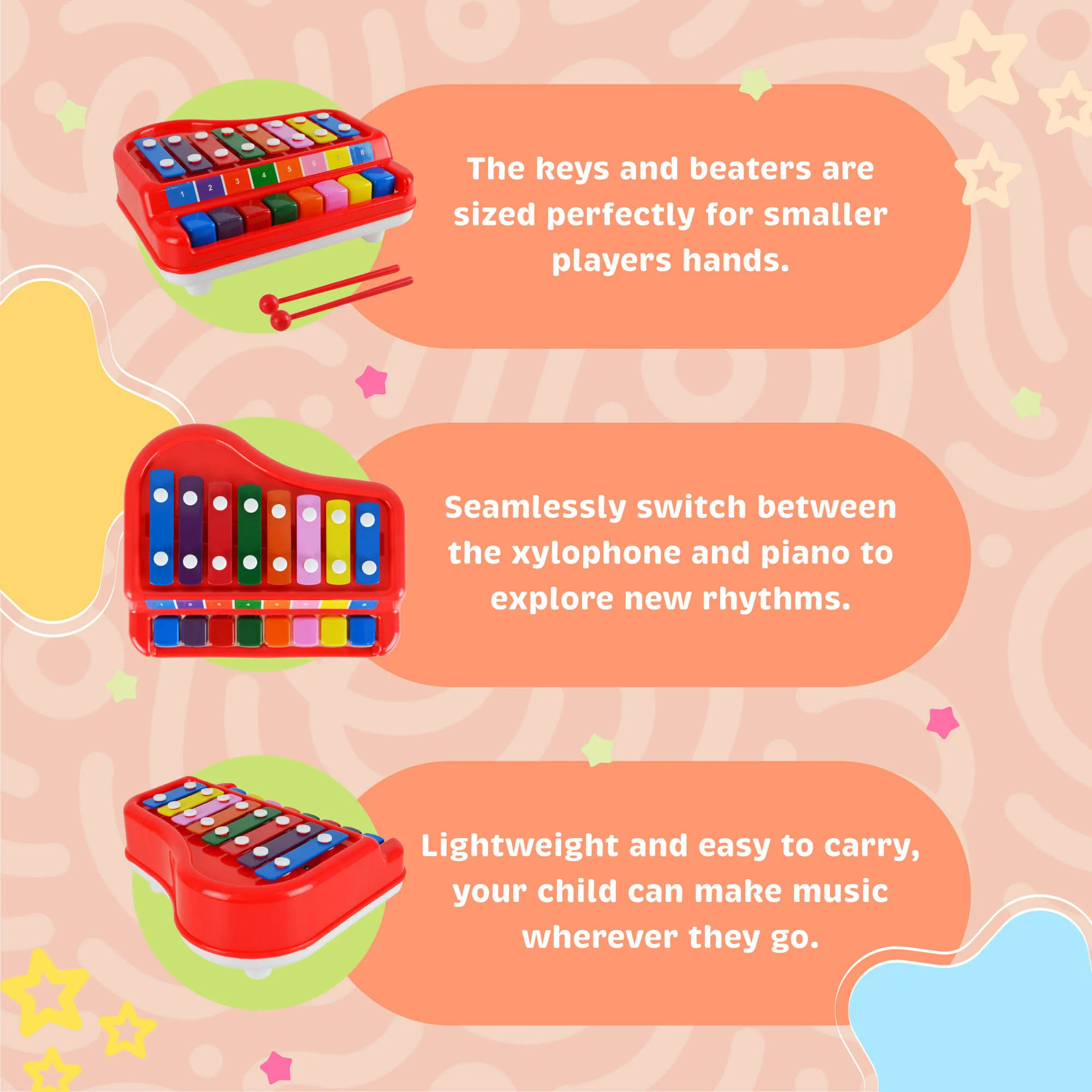 Little Star Easy Play Xylophone Piano - Image 3