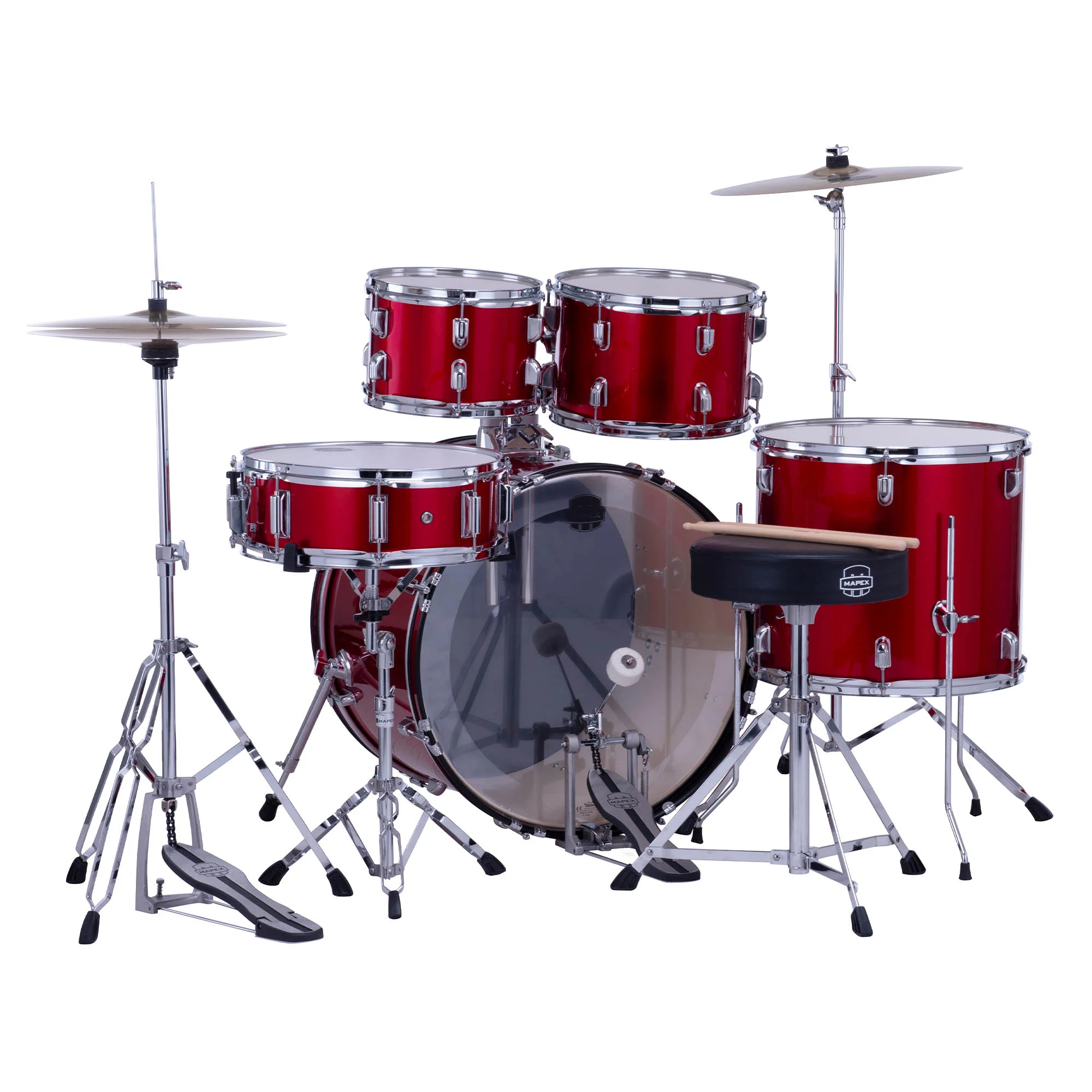 Mapex Comet 22 Inch Drum Kit - Red - Image 3