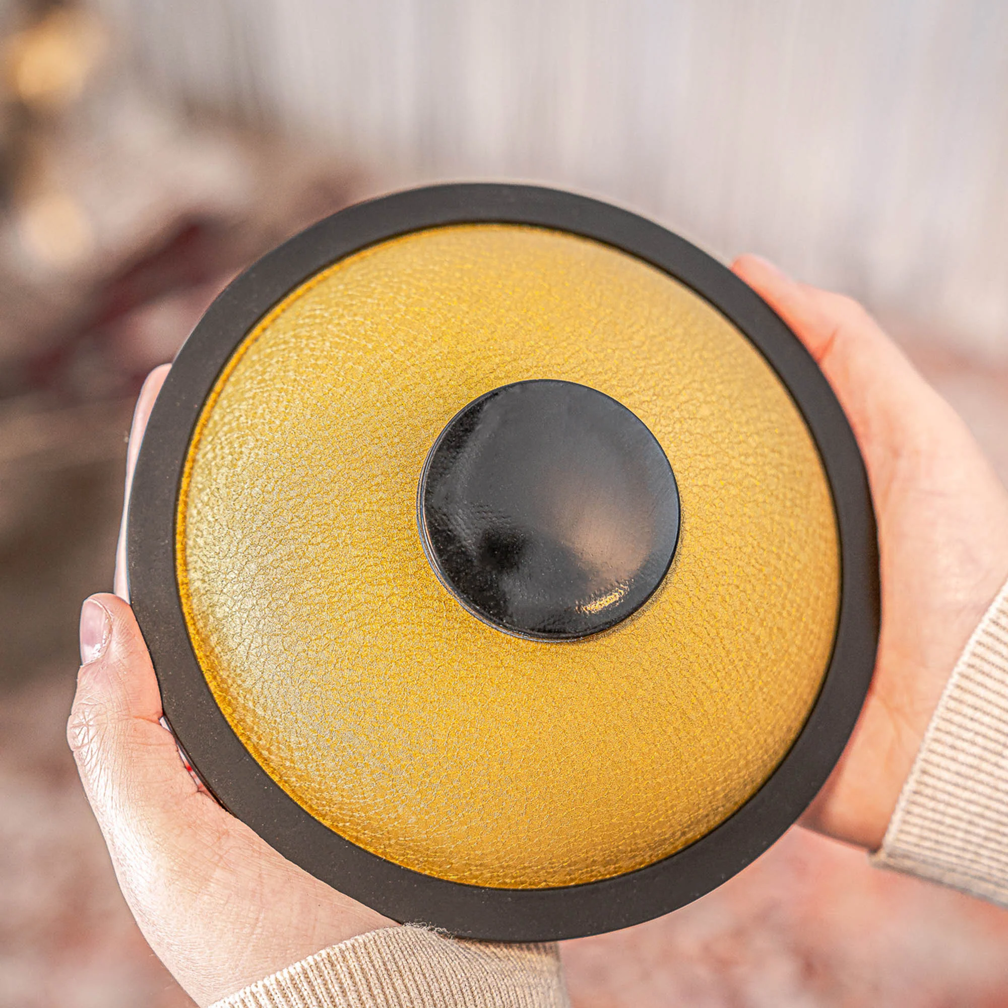 Meinl Sonic Energy 6 inch Mini Steel Tongue Drum in B Major - Gold - Image 4