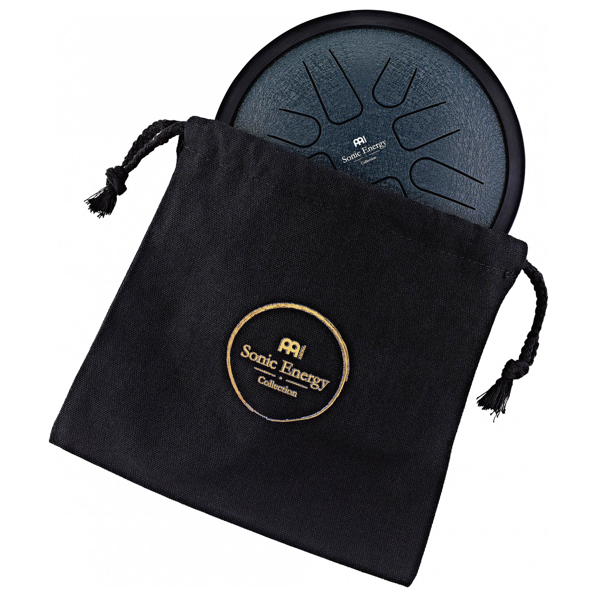 Meinl Sonic Energy 7 inch Small Steel Tongue Drum in G Minor - Navy Blue - Image 3