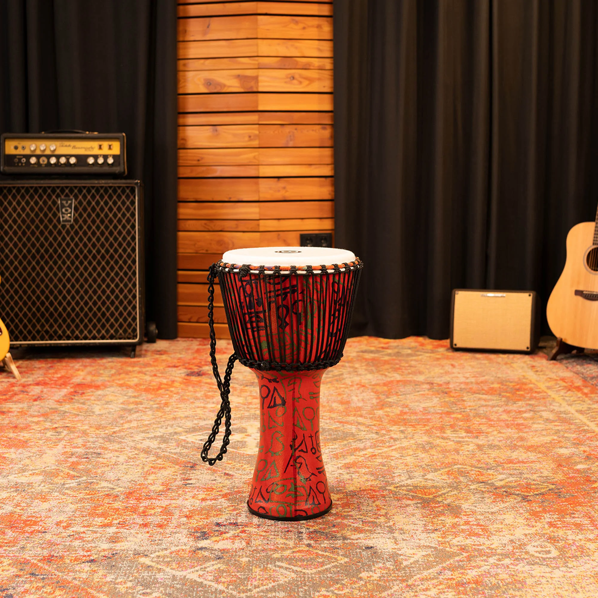 MEINL Rope Tuned 12 inch Djembe - Pharaoh's Script - Image 5
