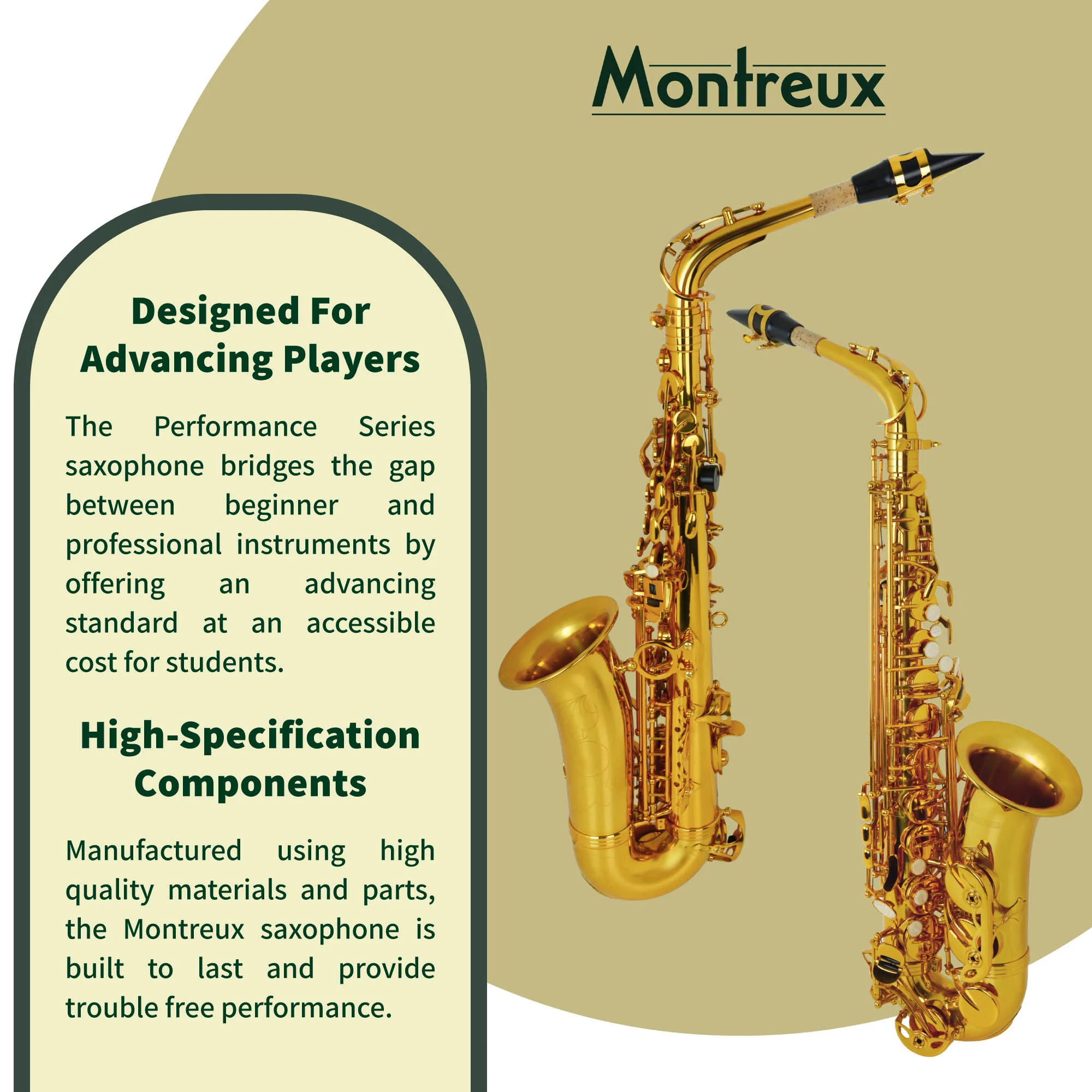 Montreux Performance Series Alto Saxophone - Image 3