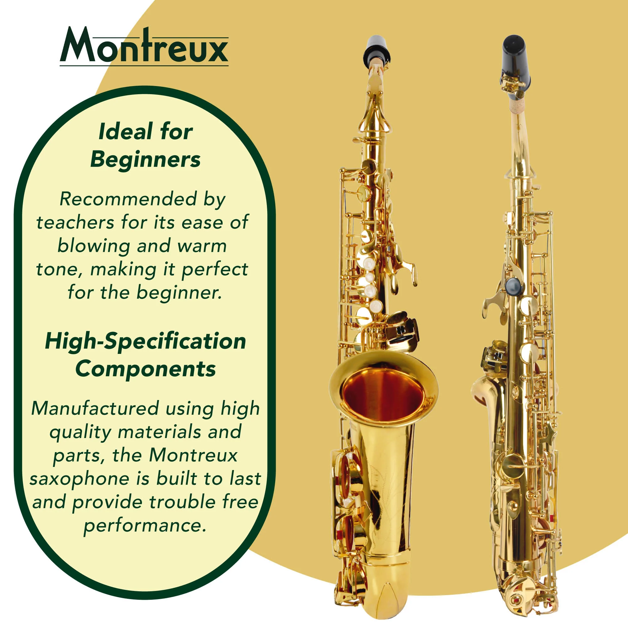 Montreux Student Alto Saxophone - Image 3