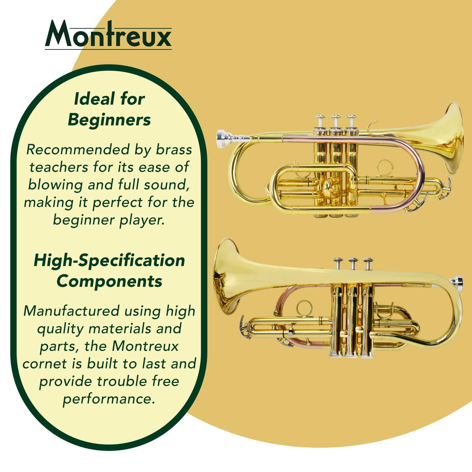 Montreux Student Bb Cornet - Image 3