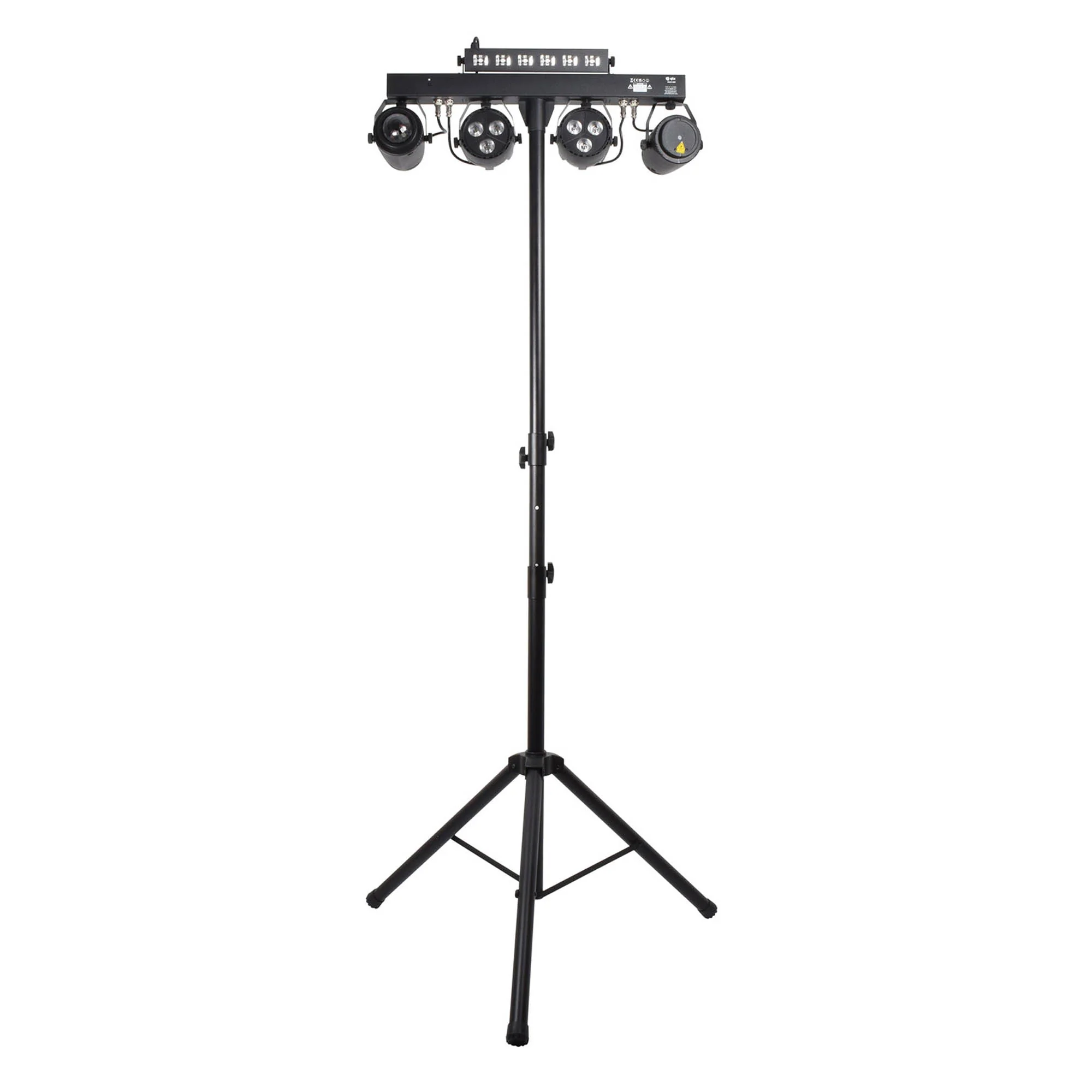 QTX Multi-Effect DJ Light Bar with Wash Lights, Ball Effect, Laser, UV and Strobe on Stand - Image 3
