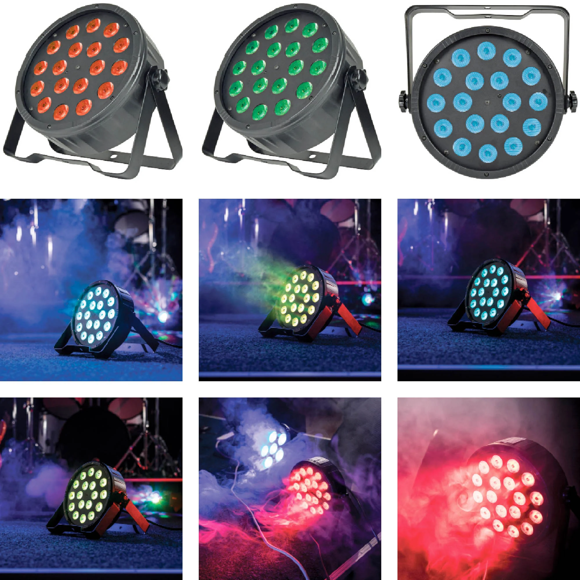 QTX PAR-100 3-in-1 LED RGB Stage Wash Light - Image 5