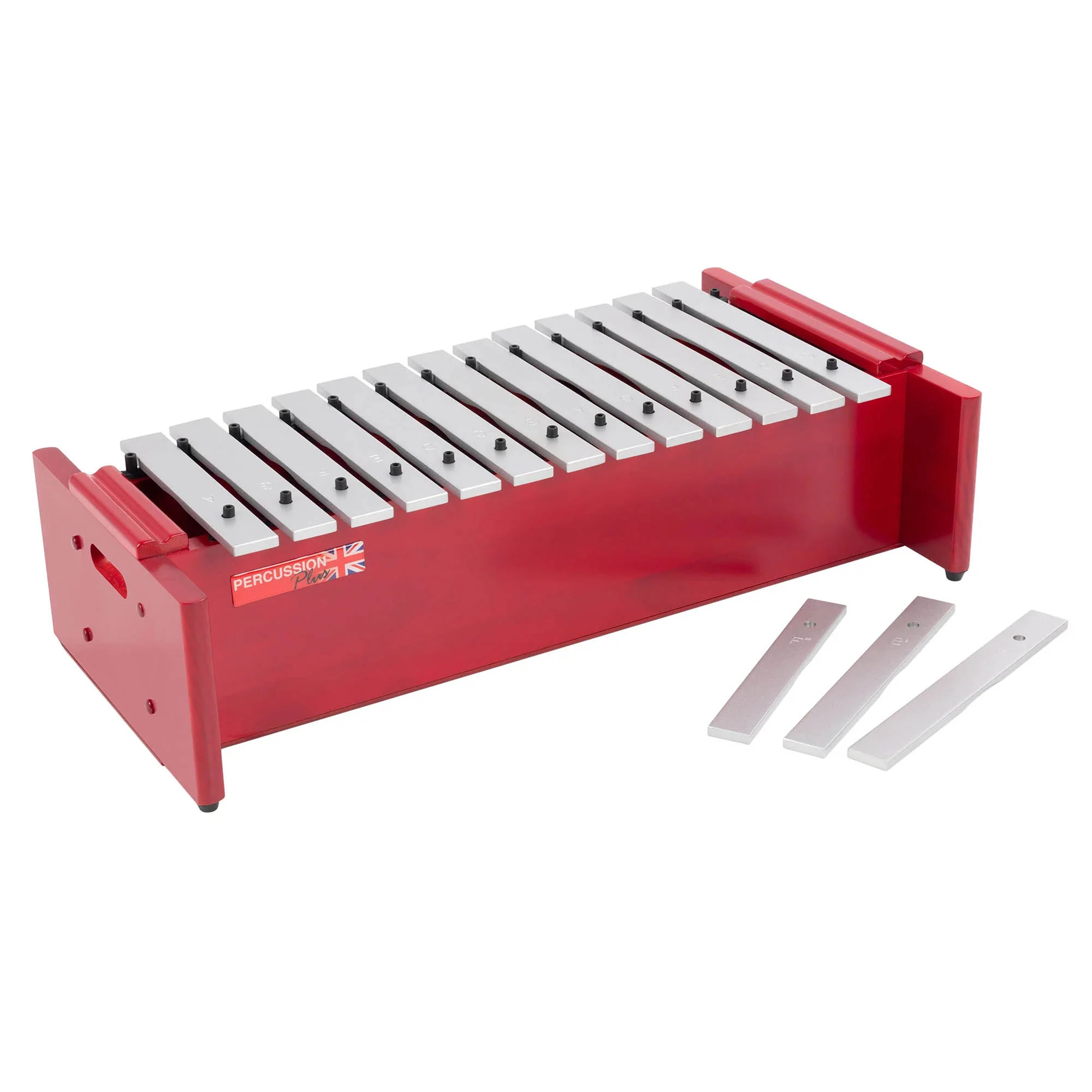 Percussion Plus Classic Red Box Alto Diatonic Metallophone - Image 3