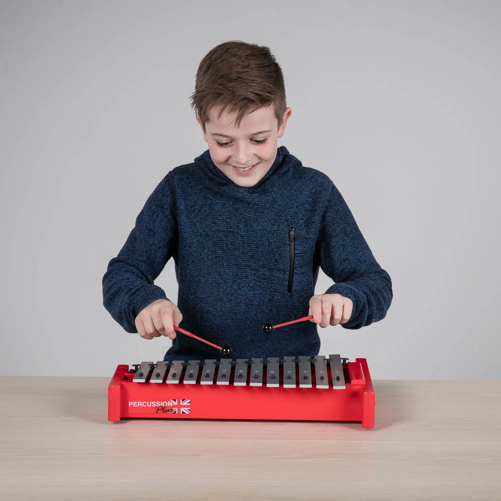 Percussion Plus Classic Red Box Soprano Diatonic Glockenspiel - Image 2