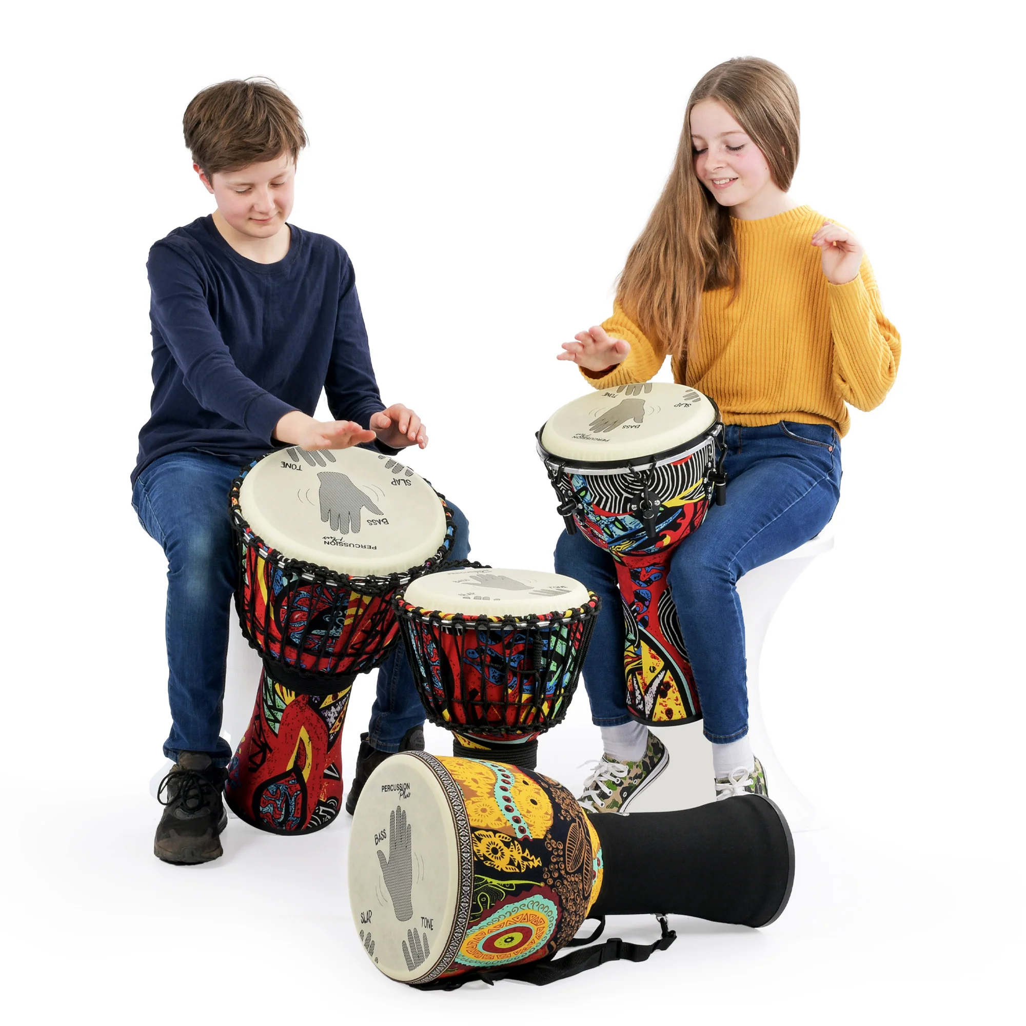 Percussion Plus Slap Djembe - Mechanically Tuned - Image 19