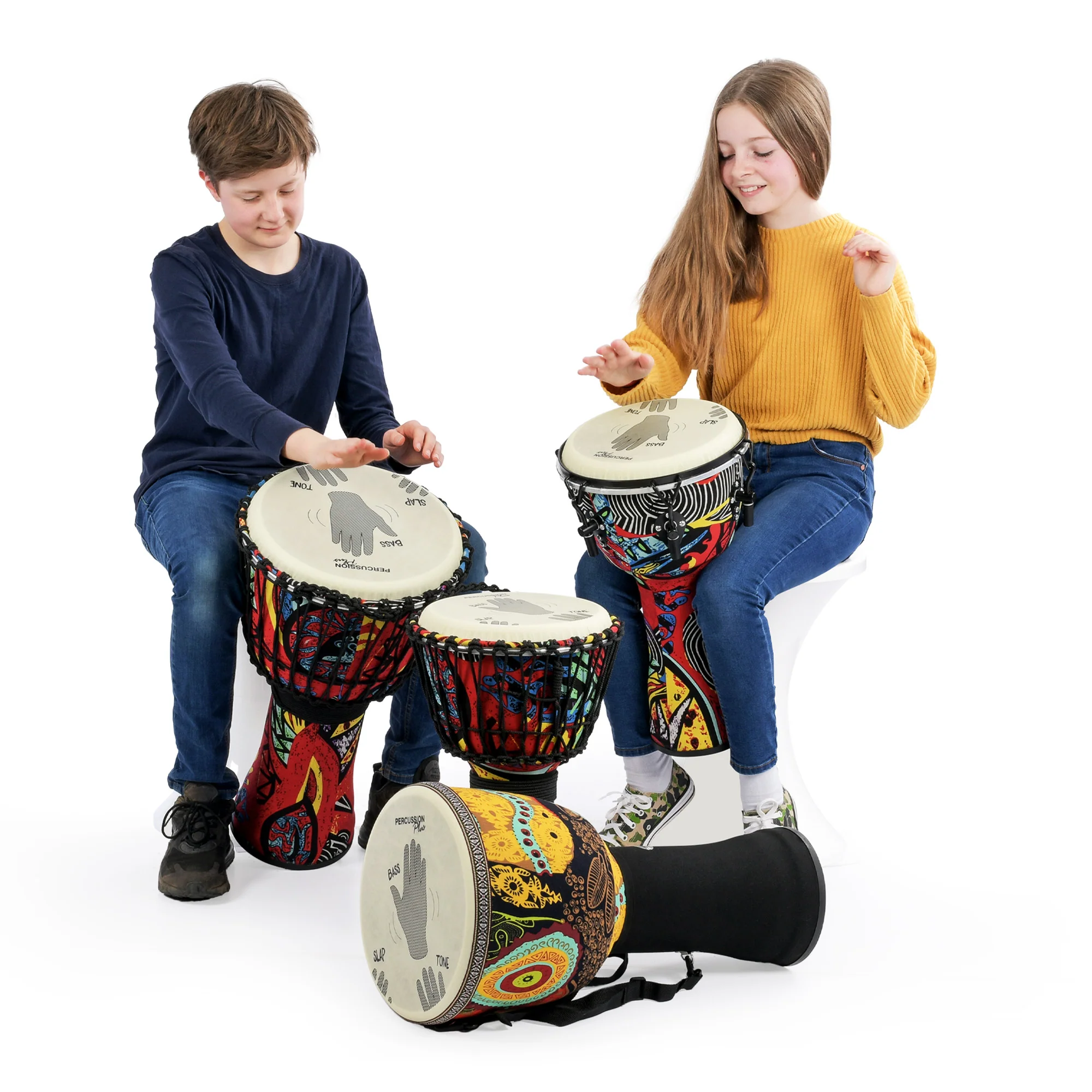 Percussion Plus Slap Djembe - Rope Tuned - Image 9