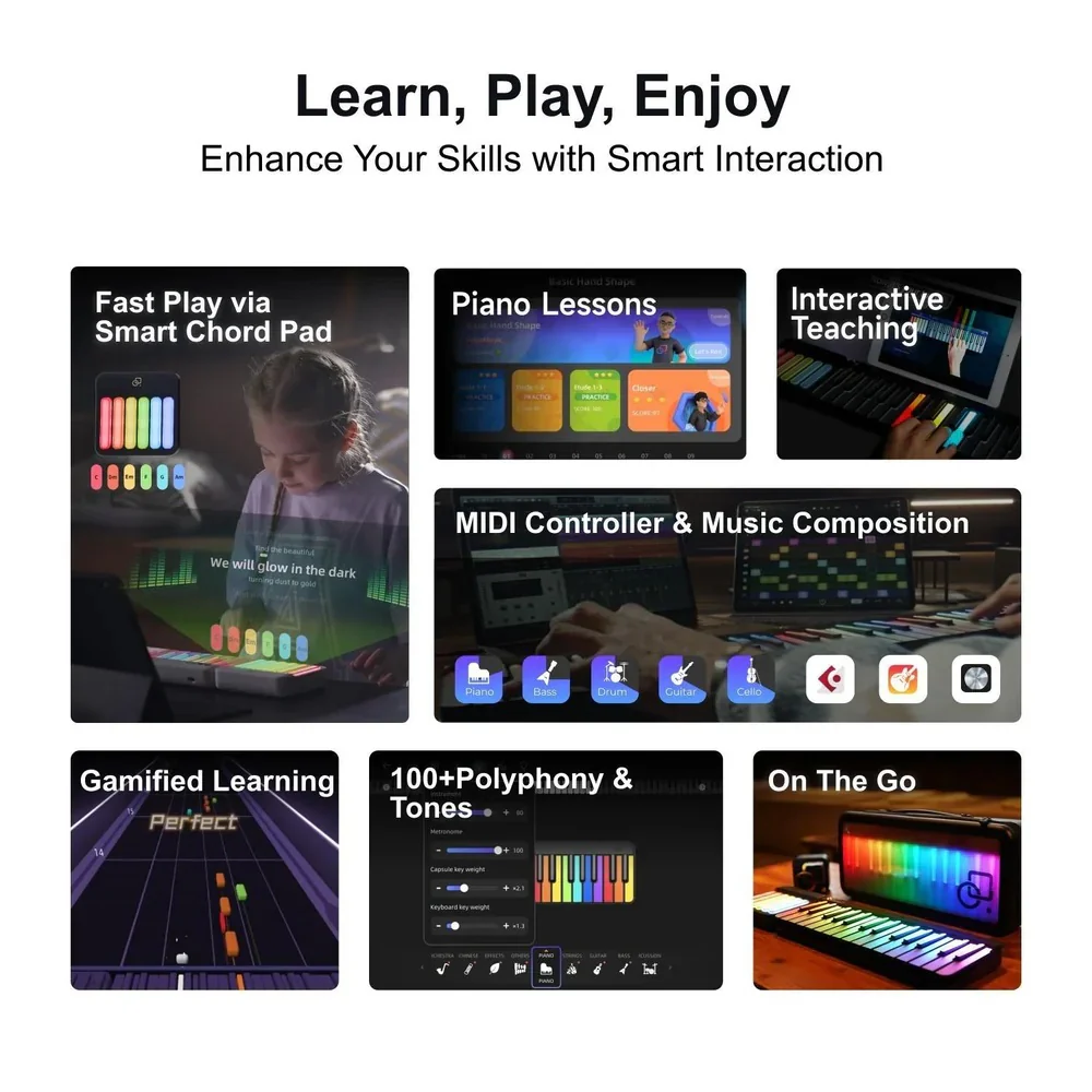 PopuPiano Smart Portable Piano MIDI Controller - Image 4