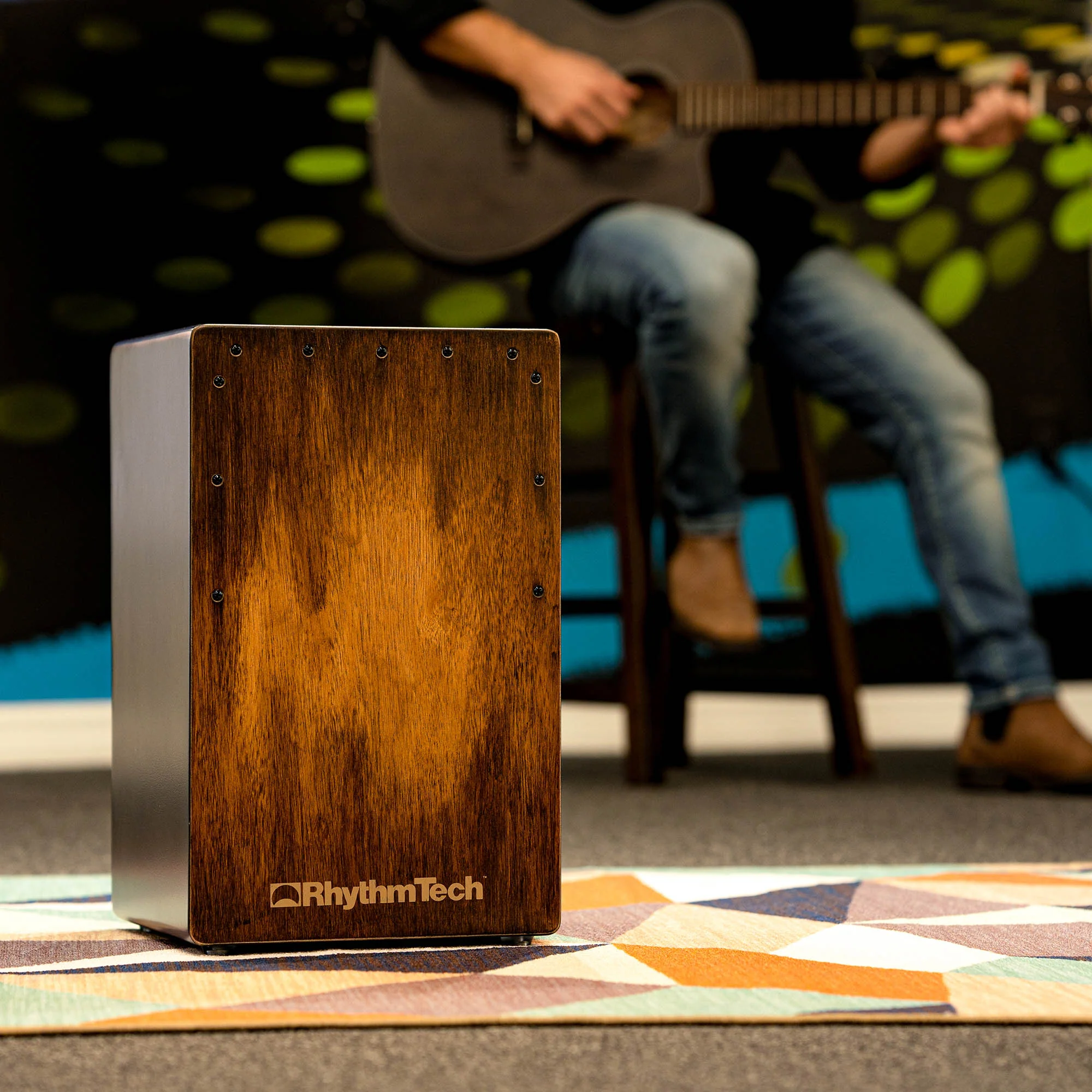 Rhythm Tech Street Cajon - Rich Rustic Burst - Image 6