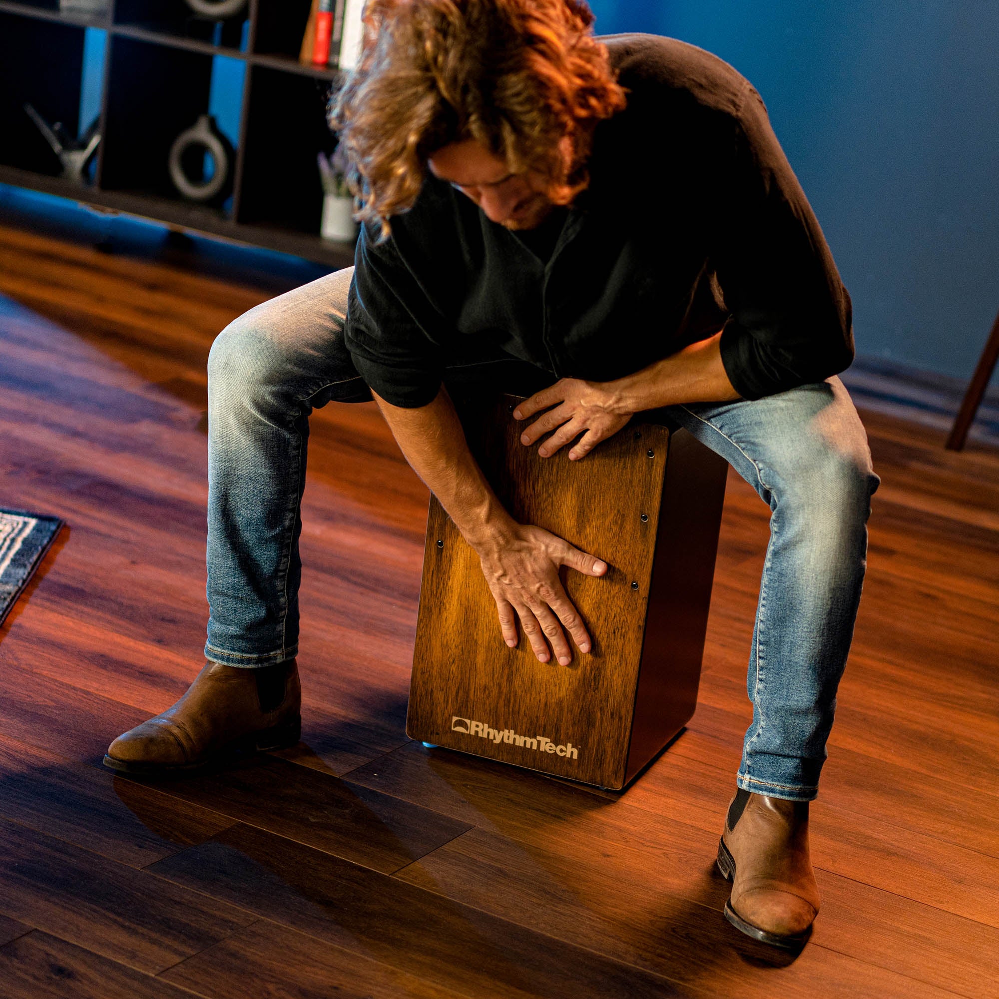 Rhythm Tech Street Cajon - Rich Rustic Burst - Image 7