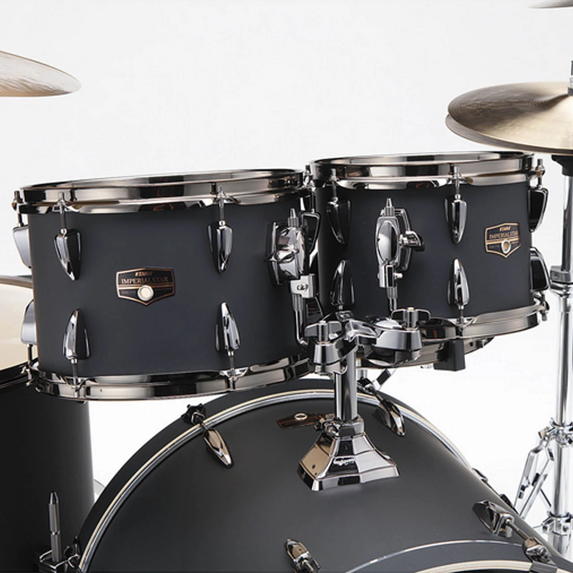 Tama Imperialstar 20 Inch 5 Piece Drum Kit - Blacked Out Black - Image 4
