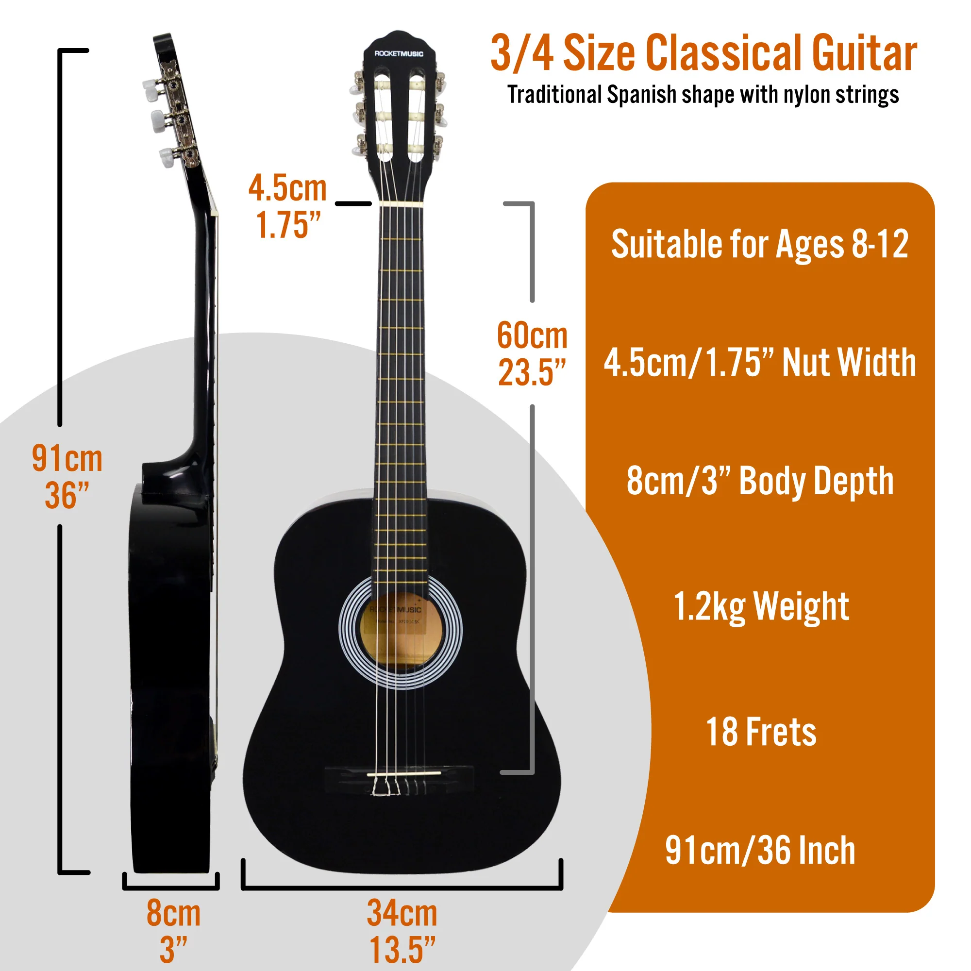 XF 3/4 Size Classical Guitar Pack - Image 9