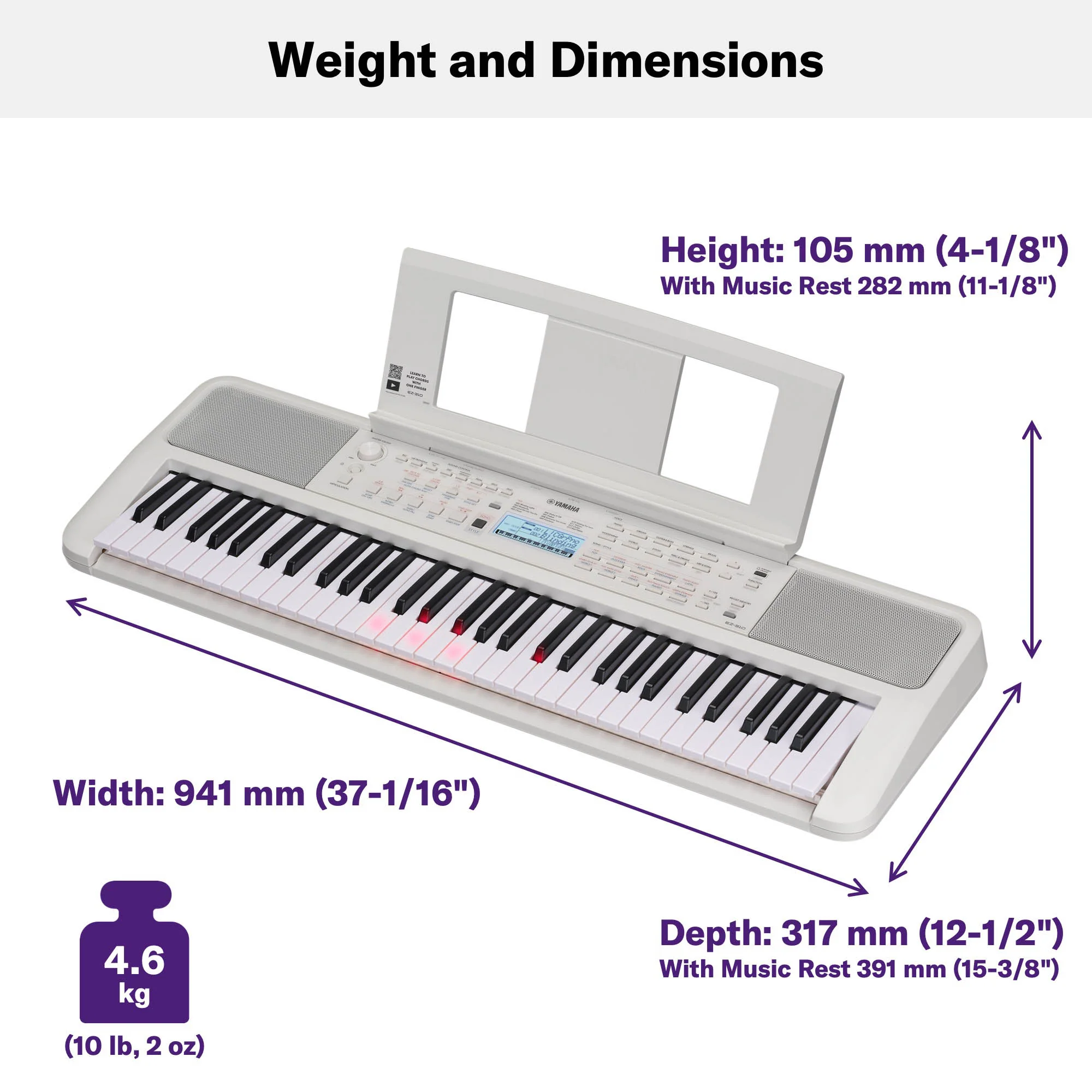 Yamaha EZ310 Light Up Keyboard - Image 4