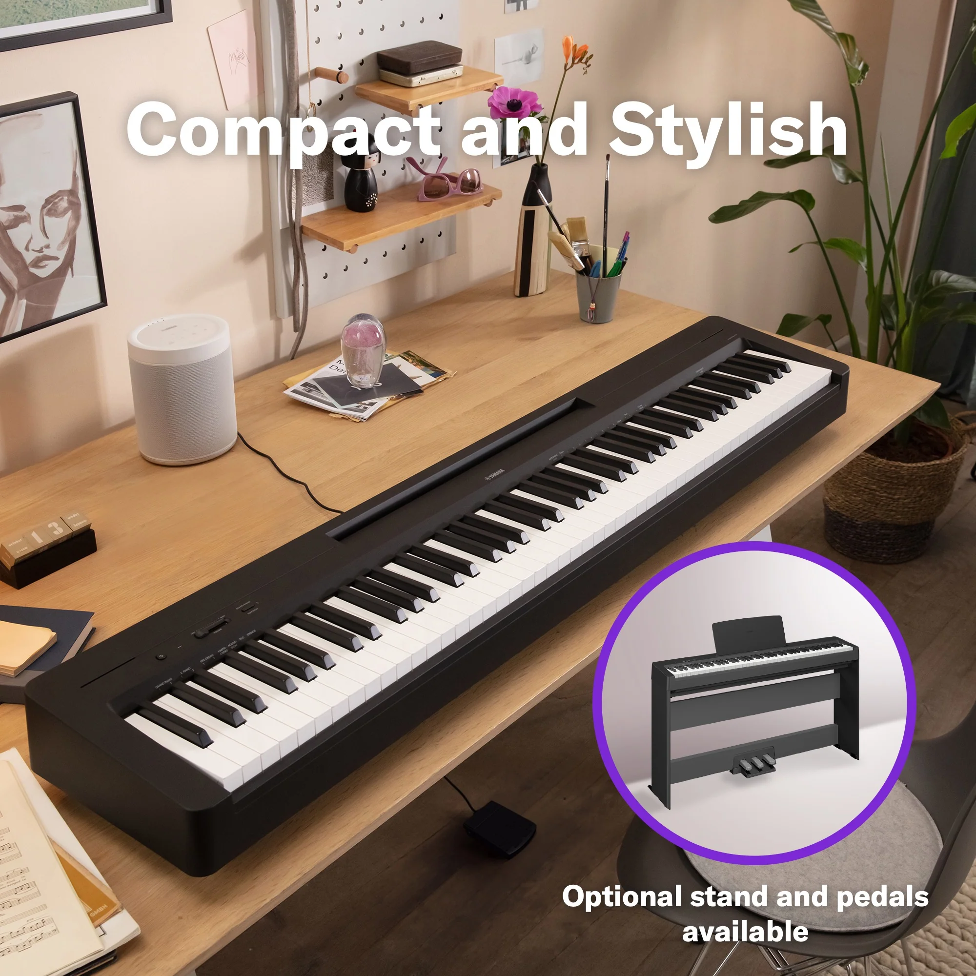 Yamaha P145BT P-Series Digital Piano with Bluetooth - Image 4