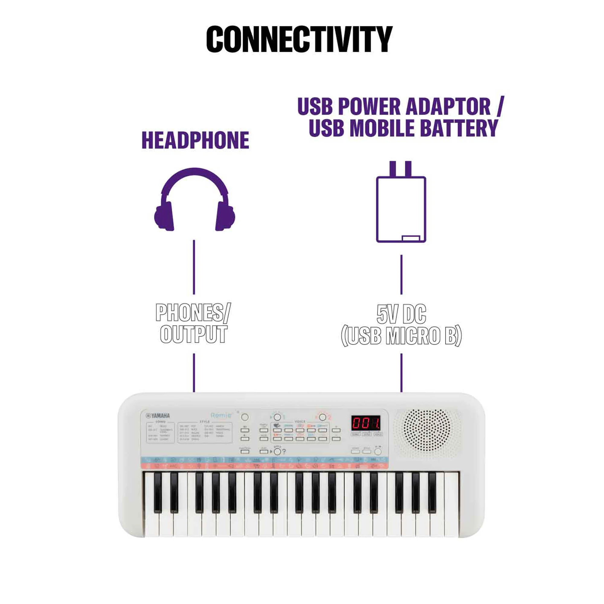 Yamaha PSS-E30 Mini Key Portable Keyboard - Image 5